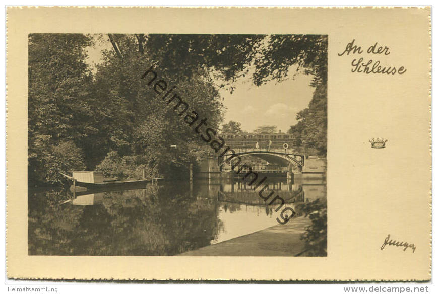 Berlin - An Der Schleusenbrücke Foto-AK 1930 - Verlag Otto Junga Berlin - Tiergarten