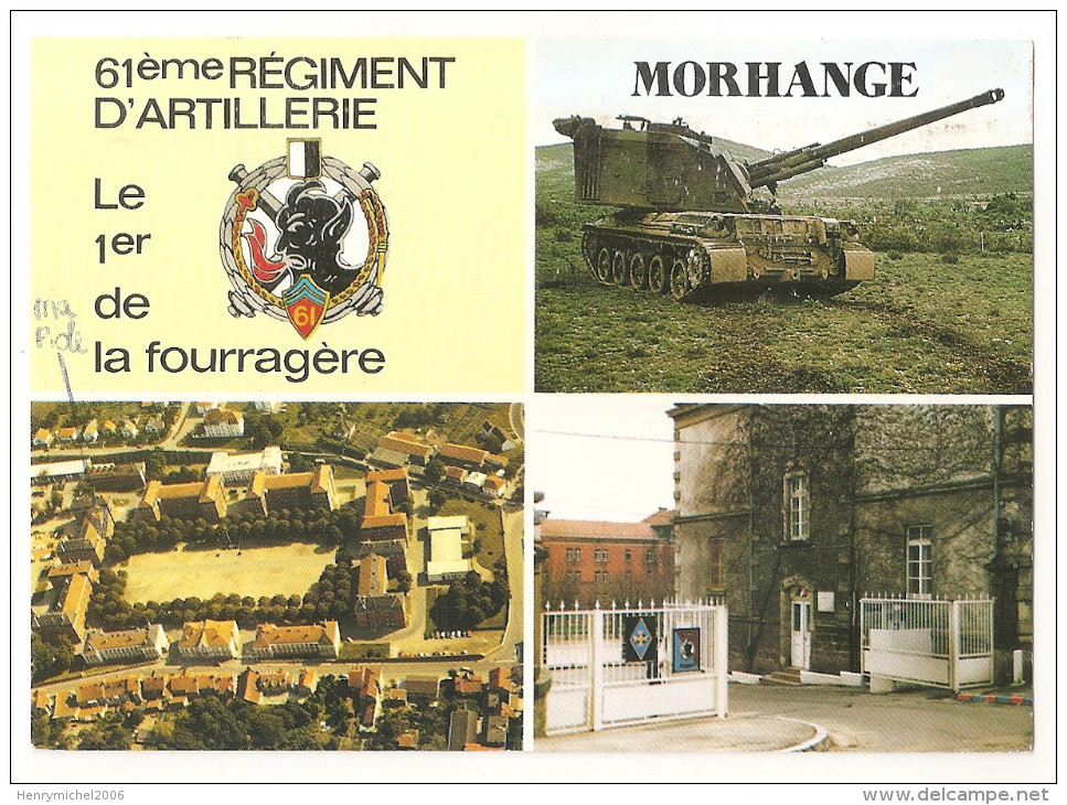 Moselle - 57 - Morhange - 61 E Régiment D'artillerie Militaria Char Canon - Morhange