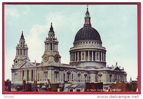 POSTCARD UK LONDON ST. PAUL'S CATHEDRAL NOT CIRCULATED - St. Paul's Cathedral