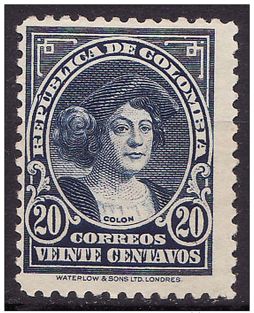 Colombia #416, Fine Mint Hinged * Columbus - Colombia