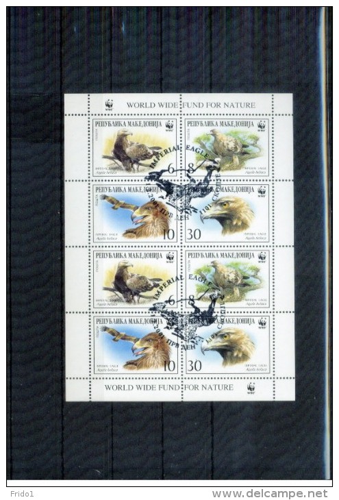 Makedonien / Macedonia 2001 Michel 215-18 Kleinbogen / Sheet Of 9 Gestempelt / Fine Used - Used Stamps