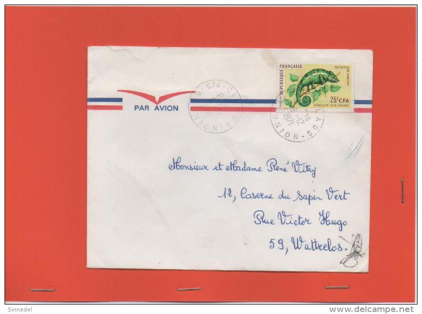 LETTRE POUR LA FRANCE OBLITERATION CILAOS  1971 - Lettres & Documents