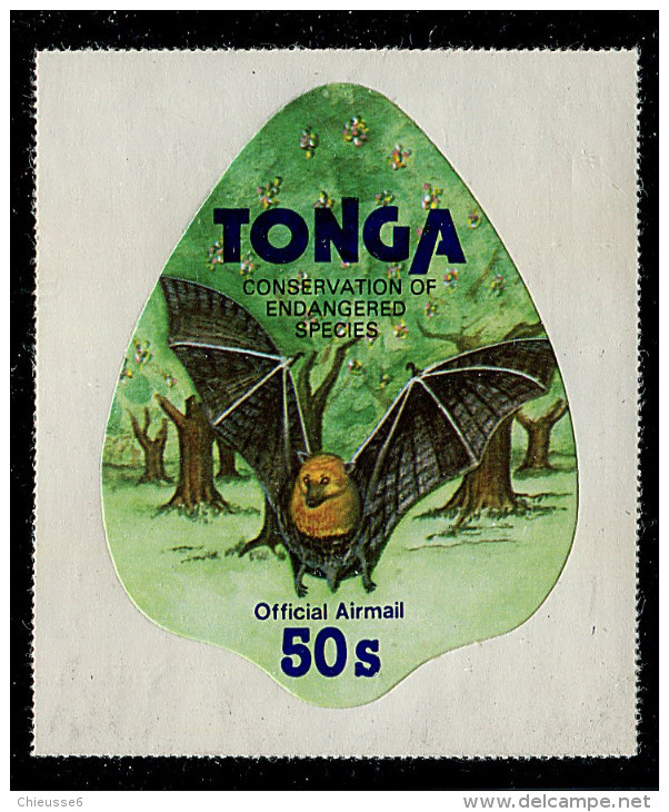 (cl. 2 - P.46) Tonga ** Sce Aérien N° 133 (ref. Michel Au Dos) Chauve-souris - Tonga (1970-...)