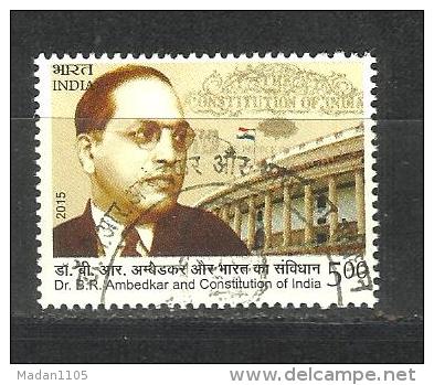 INDIA, 2015, FIRST DAY CANCELLED,  B R Ambedkar, Constitution Of India, - Gebruikt