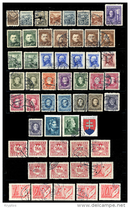 Slovakia. A Selection Of 54 Stamps - Collections, Lots & Séries