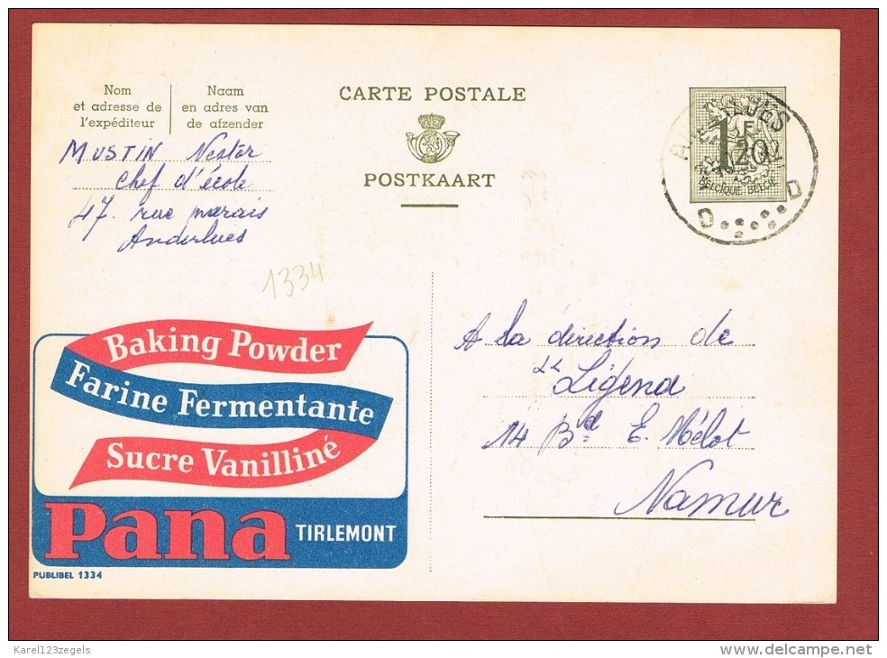 Publibel   1334   Baking Powder PANA Tirlemont - Publibels