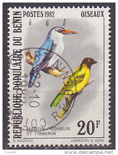 Timbre Oblitéré N° 548(Yvert) Bénin 1982 - Oiseaux - Benin – Dahomey (1960-...)