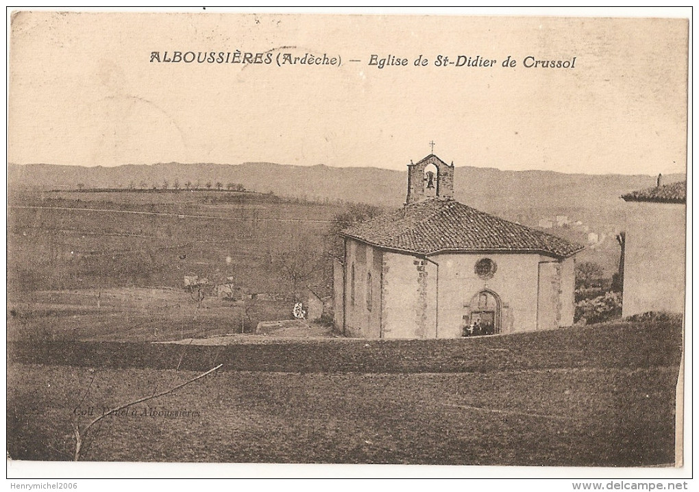 Ardèche - 07 - Alboussières église De St Didier De Crussol 1925 - Other & Unclassified