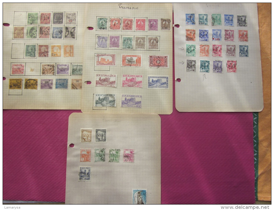 TUNISIE FRANCAISE PROTECTORAT 73 TIMBRES -POSTE PREOS TAXES Neuf Sur Charnières (*) & Oblitérés MN - Used Stamps