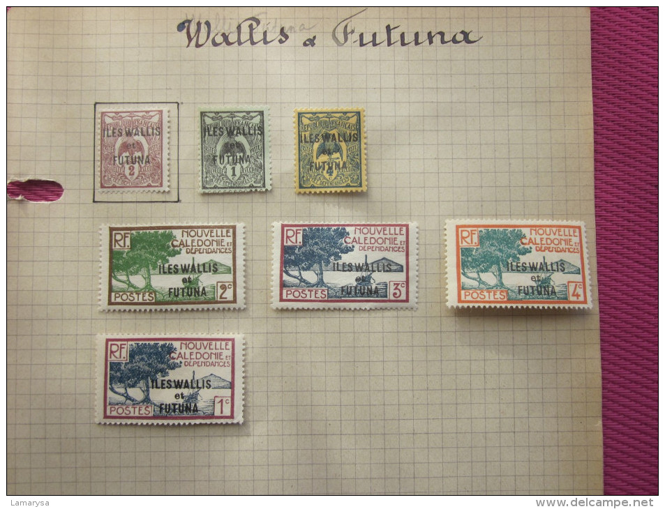 WALLIS & FUTUNA  FRANCAIS 7 TIMBRES -POSTE SURCHARGES  Neuf Sur Charnières (*) - Ungebraucht