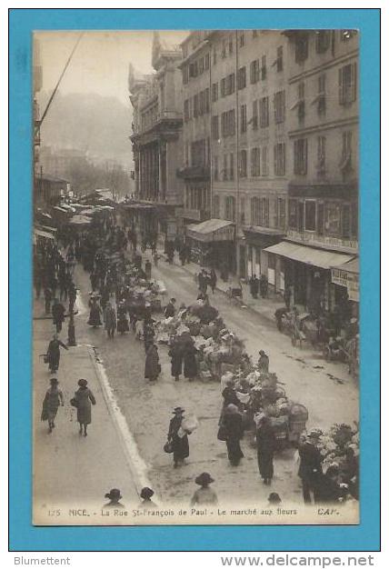 CPA 125 - Marchands Ambulants Rue St-François De Paul Le Marché Aux Fleurs - Märkte