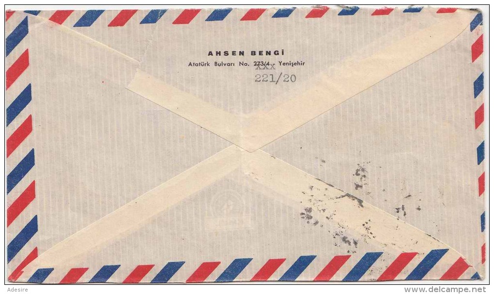 TÜRKEI 1953 - 15 + 20 K Frankierung Auf LP-Brief Gel.Ankara - Wien - Briefe U. Dokumente