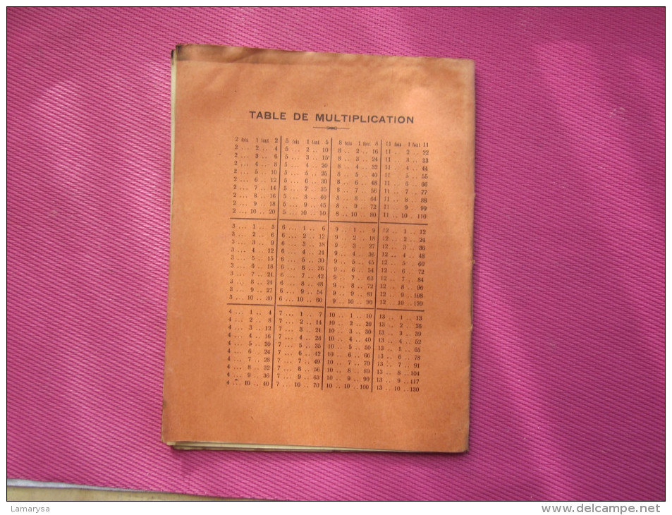 1935 CAHIER D´ECOLE ECOLIER VILLE DE MARSEILLE ELEVE : ROBERT=>NOTES-DEVOIRS & LECONS ECRITURE A LA PLUME ENCRE VIOLETTE - Diploma & School Reports