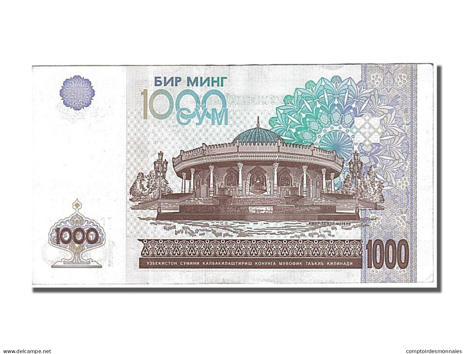 Billet, Uzbekistan, 1000 Sum, 2001, SPL - Usbekistan