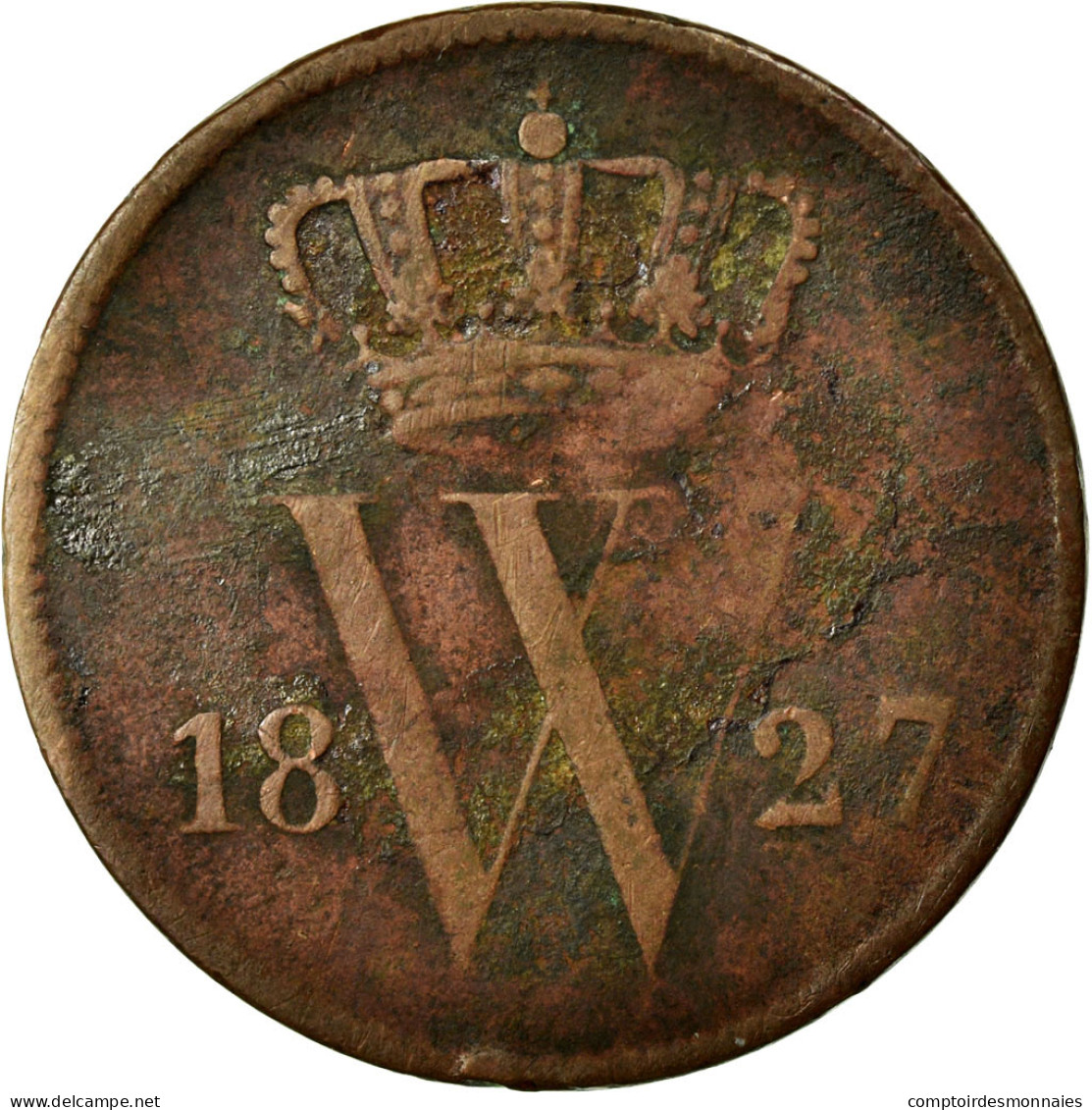 Monnaie, Pays-Bas, William I, Cent, 1827, TB, Cuivre, KM:47 - 1815-1840: Willem I.