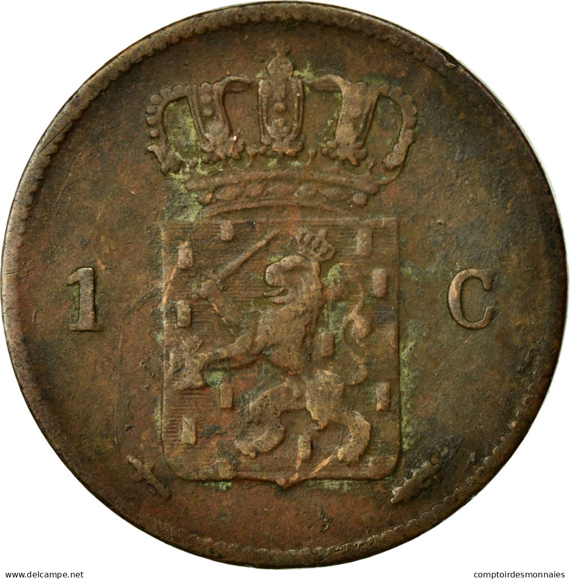Monnaie, Pays-Bas, William III, Cent, 1861, TB, Cuivre, KM:100 - 1849-1890 : Willem III