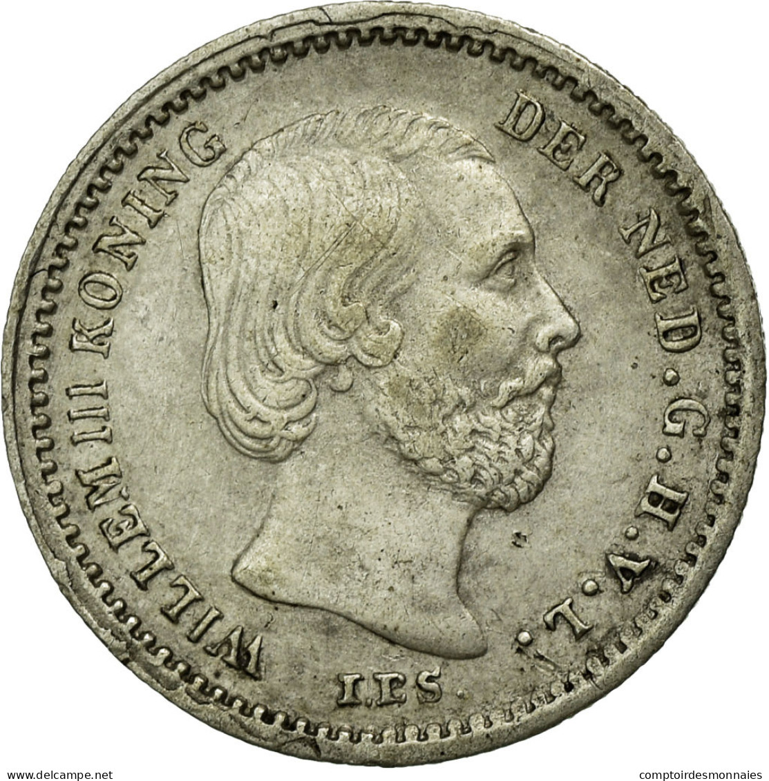 Monnaie, Pays-Bas, William III, 5 Cents, 1868, TTB+, Argent, KM:91 - 1849-1890 : Willem III