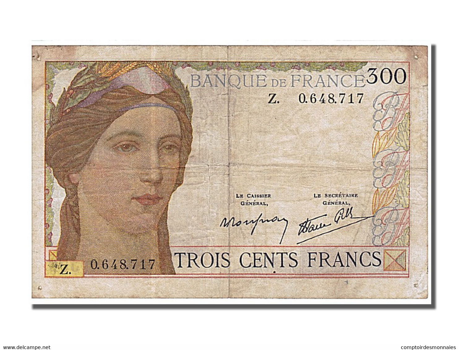 Billet, France, 300 Francs, 300 F 1938-1939, 1939, 1939-02-09, TTB - 300 F 1938-1939