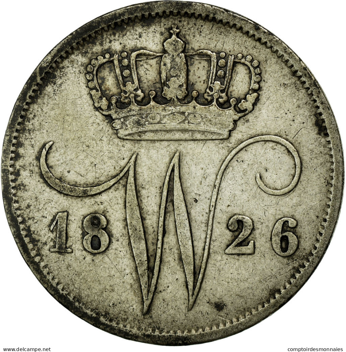 Monnaie, Pays-Bas, William I, 10 Cents, 1826, TTB, Argent, KM:53 - 1815-1840: Willem I.