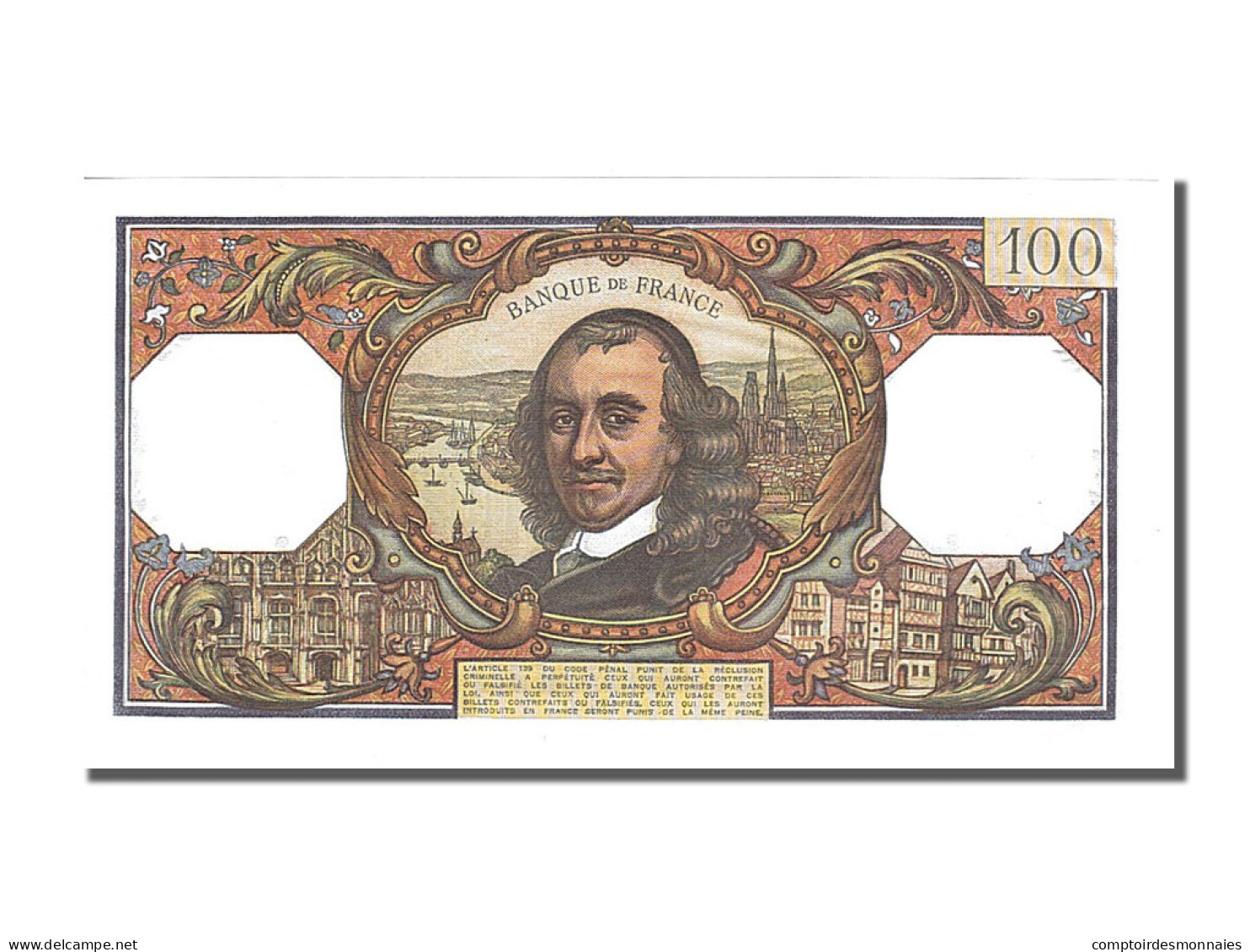 Billet, France, 100 Francs, 100 F 1964-1979 ''Corneille'', 1969, 1969-01-02 - 100 F 1964-1979 ''Corneille''