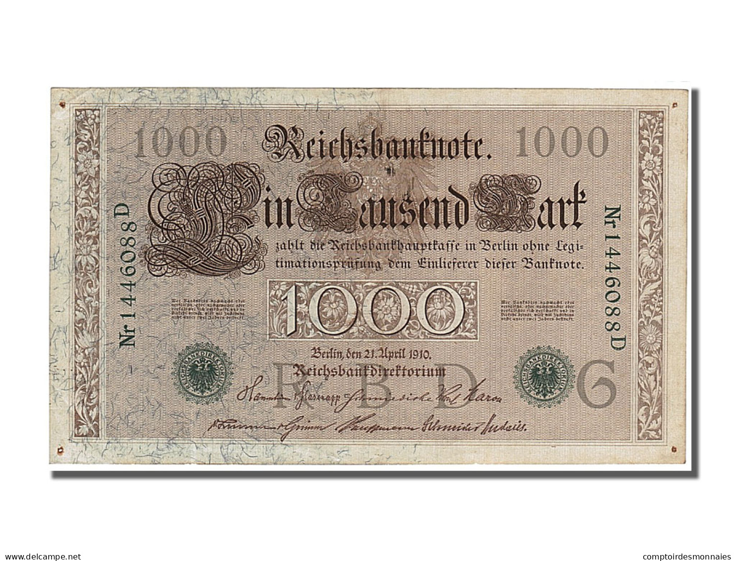 Billet, Allemagne, 1000 Mark, 1910, 1910-04-21, SUP - 1000 Mark