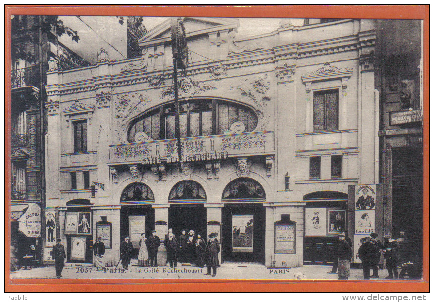 Carte Postale 75. Paris La Gaïté Rochechouart  Trés Beau Plan - Cafés, Hôtels, Restaurants