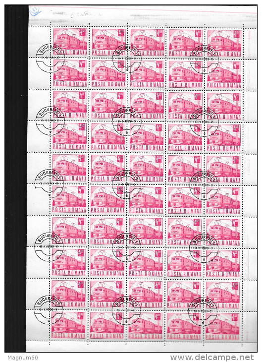 ROUMANIE  N° 2364 ( FEUILLE DE 50 TIMBRES OBLITERES ) - Full Sheets & Multiples