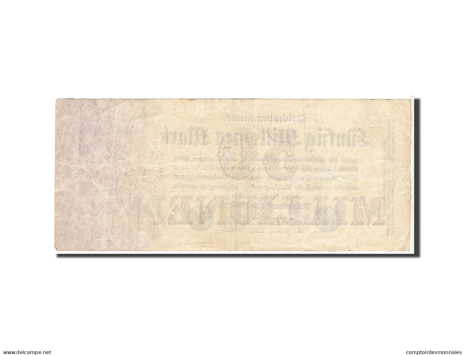Billet, Allemagne, 50 Millionen Mark, 1923, KM:98a, TTB - 50 Millionen Mark