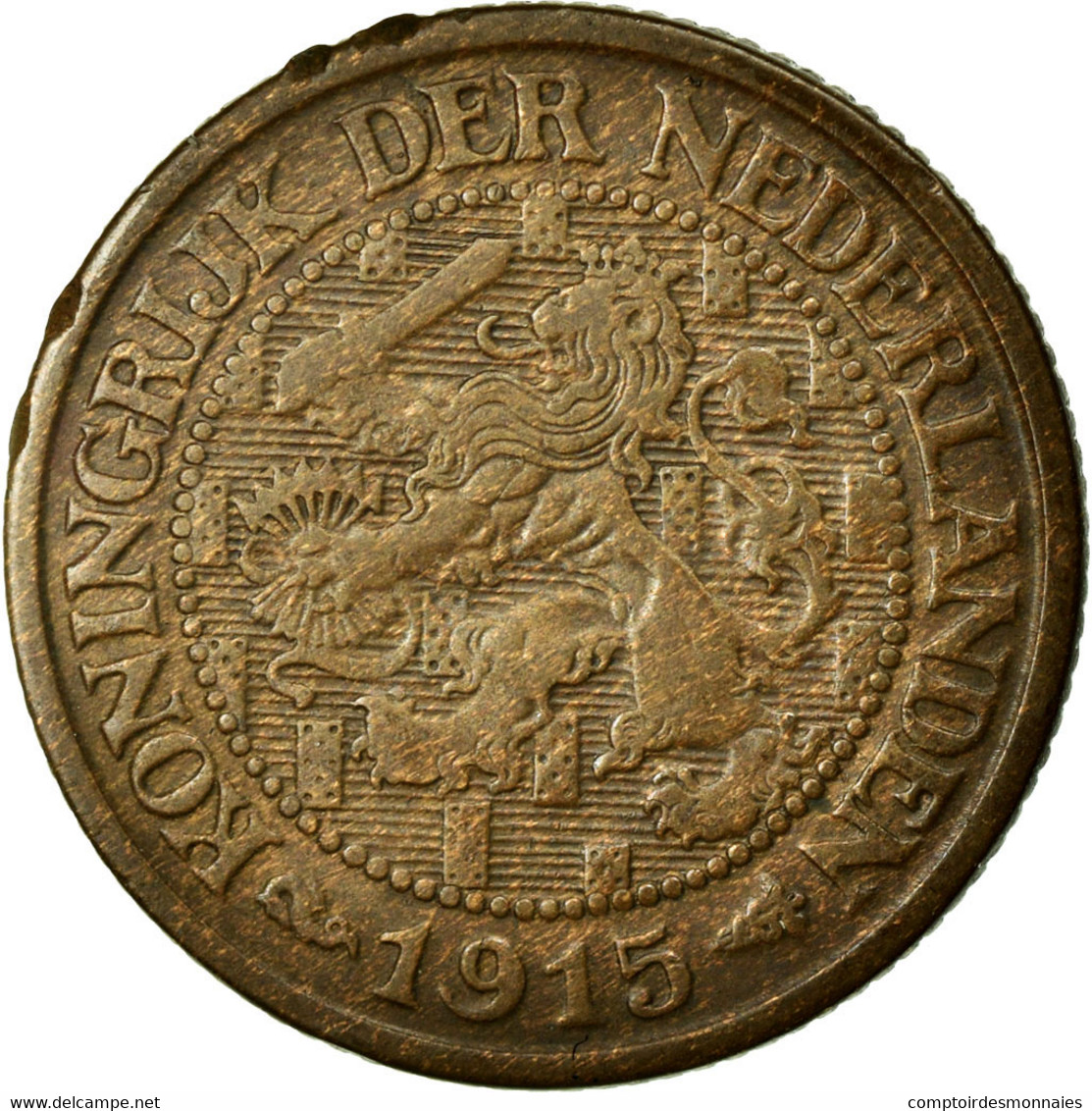 Monnaie, Pays-Bas, Wilhelmina I, Cent, 1915, SUP, Bronze, KM:152 - 1 Centavos