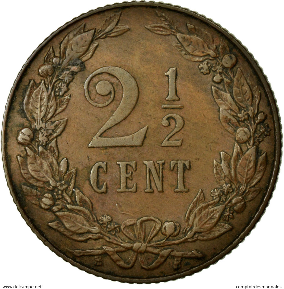 Monnaie, Pays-Bas, Wilhelmina I, 2-1/2 Cent, 1905, TTB, Bronze, KM:134 - 2.5 Cent