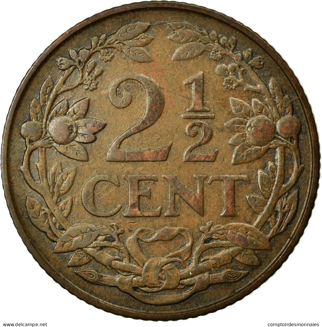 Monnaie, Pays-Bas, Wilhelmina I, 2-1/2 Cent, 1929, SUP, Bronze, KM:150 - 2.5 Cent