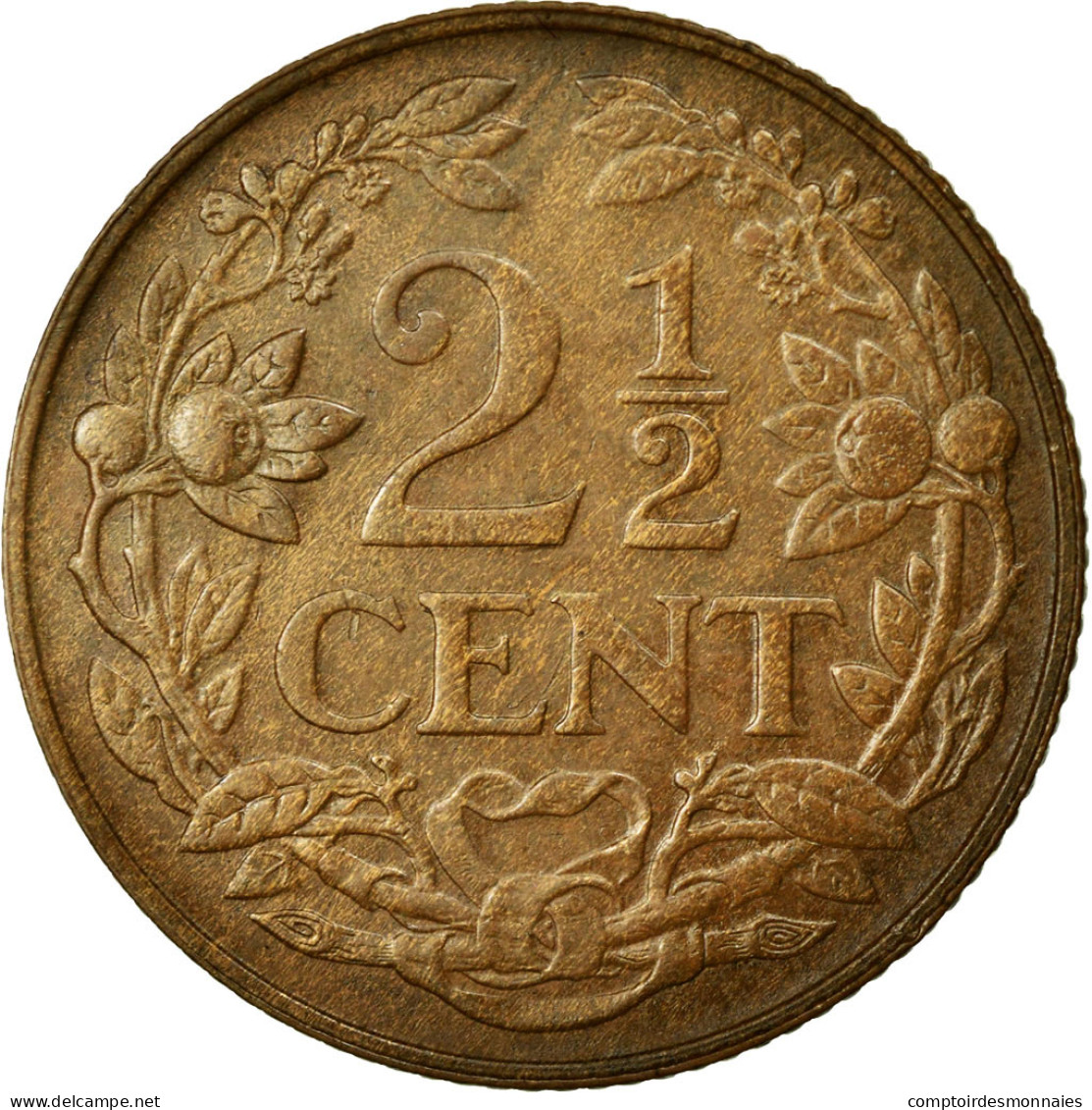 Monnaie, Pays-Bas, Wilhelmina I, 2-1/2 Cent, 1919, SUP, Bronze, KM:150 - 2.5 Cent