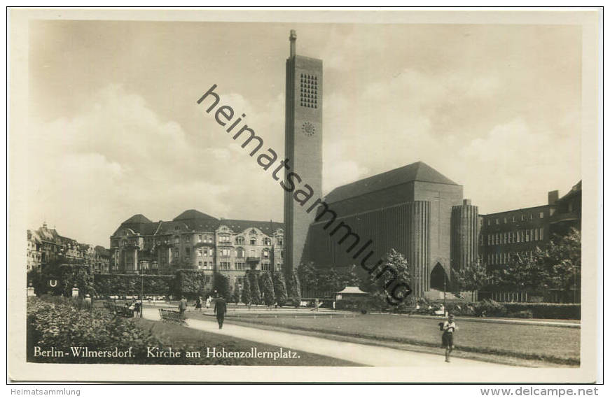 Berlin-Wilmersdorf - Kirche Am Hohenzollernplatz - Foto-AK 30er Jahre - Wilmersdorf