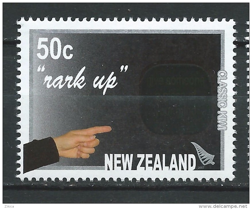 New Zealand 2007 Fruits.Classic Kiwi Lingo."rark Up".hand.MNH - Unused Stamps