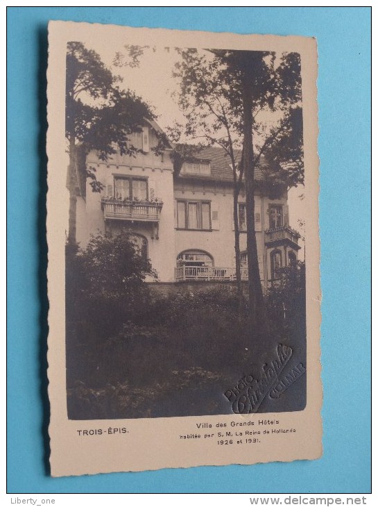 Villa Des Grands Hôtels Habitée Par S.M. La Reine De Hollande 1926 - 1931 ( Voir/zie Foto Voor Details ) !! - Hotels & Restaurants