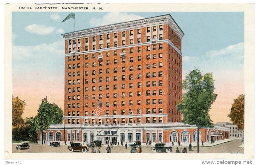 HOTEL CARPENTER, MANCHESTER N. H., 2 Scans - Manchester