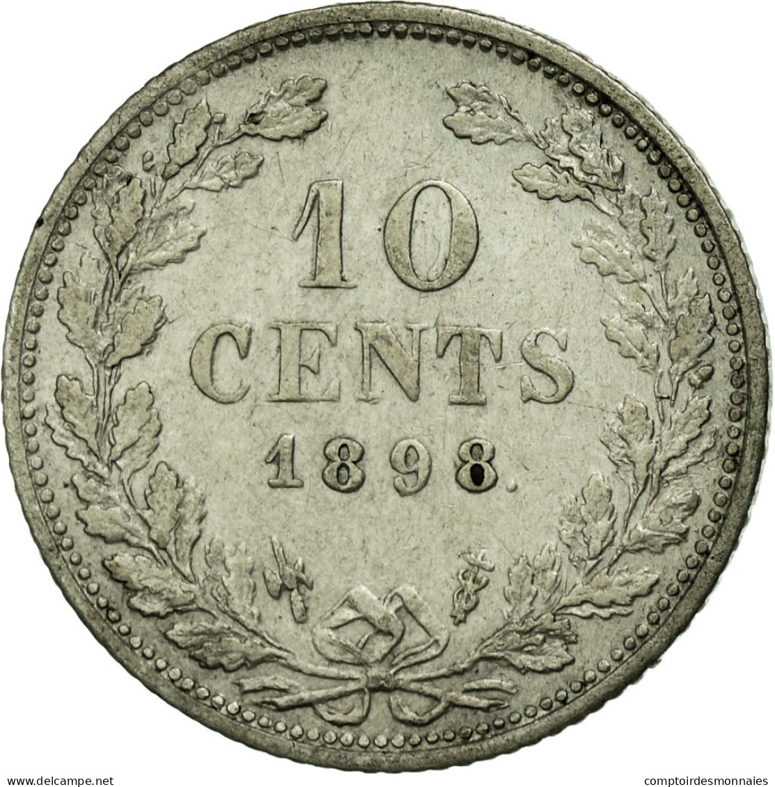 Monnaie, Pays-Bas, Wilhelmina I, 10 Cents, 1898, TTB, Argent, KM:119 - 10 Cent
