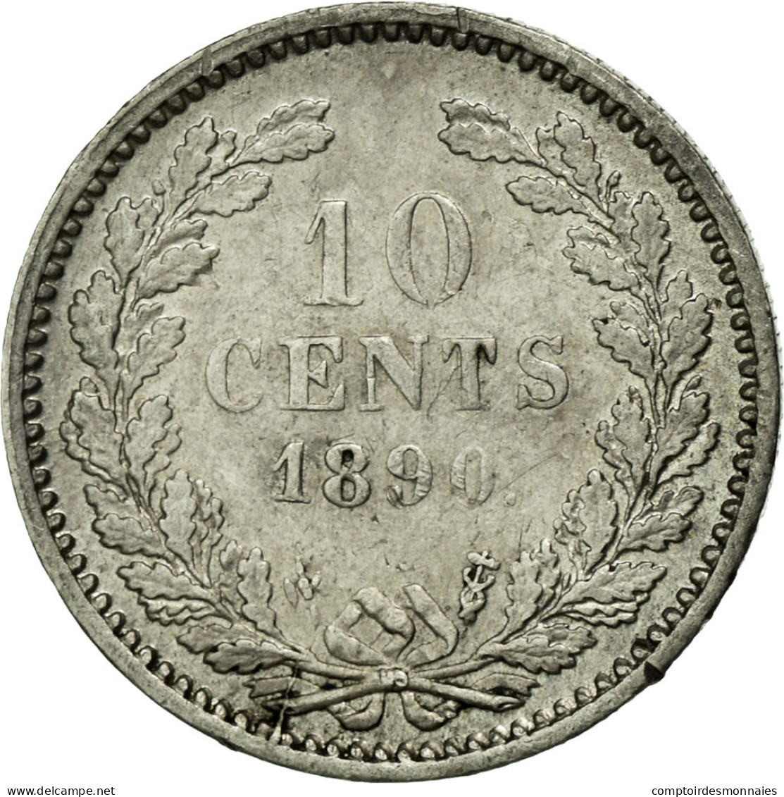 Monnaie, Pays-Bas, William III, 10 Cents, 1890, SUP, Argent, KM:80 - 1849-1890 : Willem III