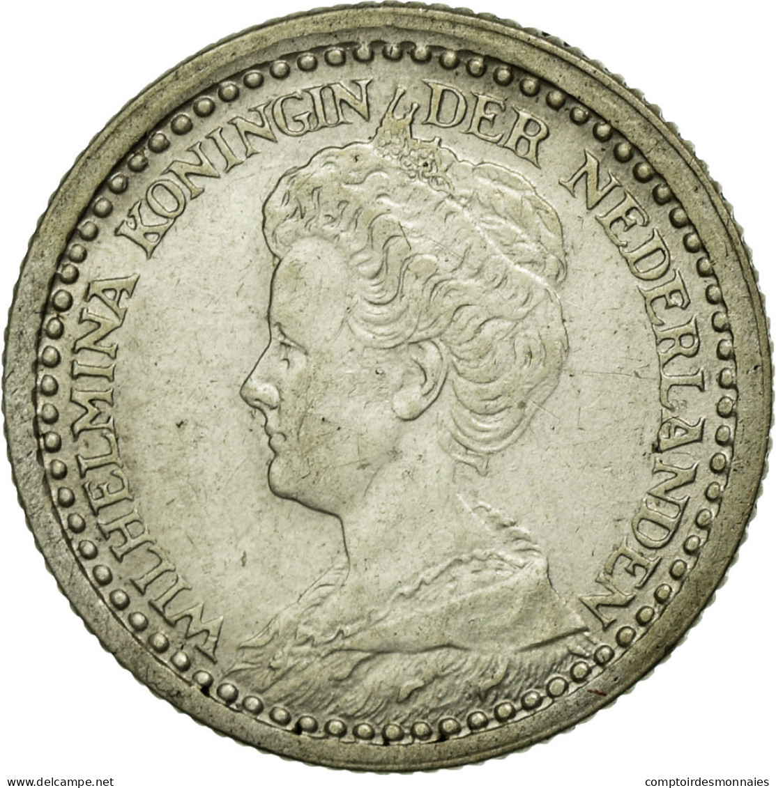 Monnaie, Pays-Bas, Wilhelmina I, 10 Cents, 1921, SUP+, Argent, KM:145 - 10 Cent