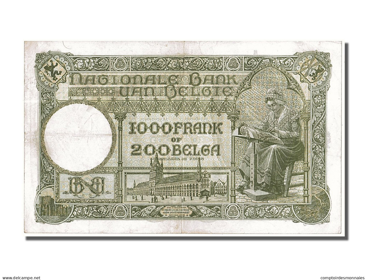 Billet, Belgique, 1000 Francs-200 Belgas, 1939, 1939-04-17, TTB - 1000 Francos & 1000 Francos-200 Belgas