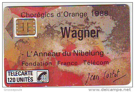 TELECARTE 50 U - CHOREGIES D' ORANGE 1988 - Wagner  - L' Anneau Du Nibelung - Janowski - Jean Cortot - 1988