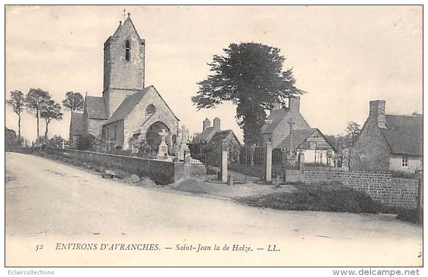 Saint Jean De La Haize   50      L'Eglise Et Cimetière - Otros & Sin Clasificación