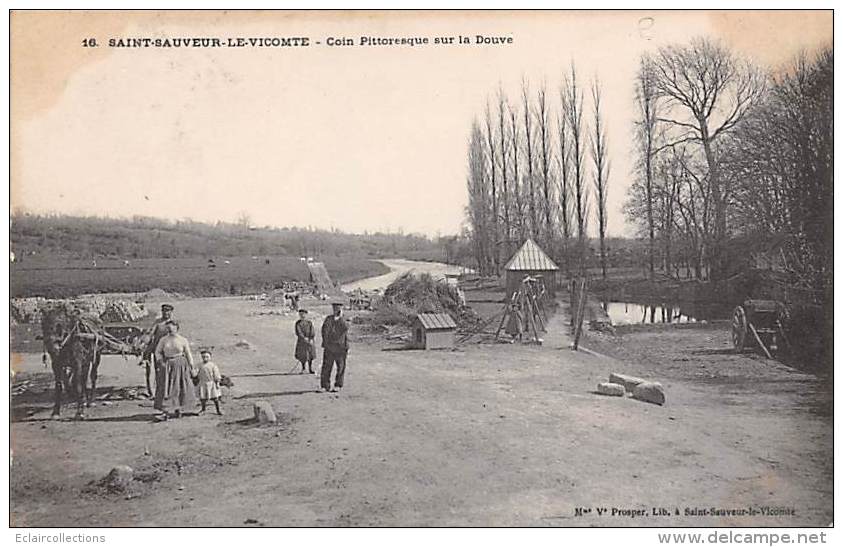 Saint  Sauveur Le Vicomte  50       Coin Pittoresque Du La Douve - Sonstige & Ohne Zuordnung