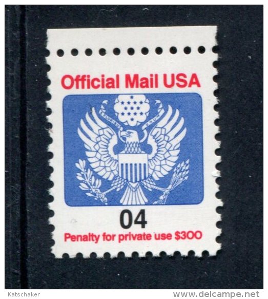 249114908 USA  1991 ** MNH SCOTT O146 EAGLE AND SHIELD OFFICIAL MAIL - Dienstzegels