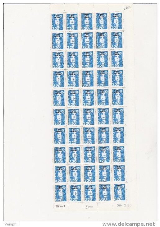 ST PIERRE ET MIQUELON - LOT - N° 817 A 820 EN FRAGMENT DE FEUILLES DE 50 EXEMPLAIRES AVEC COIN DATE - COTE : 295 € - Unused Stamps