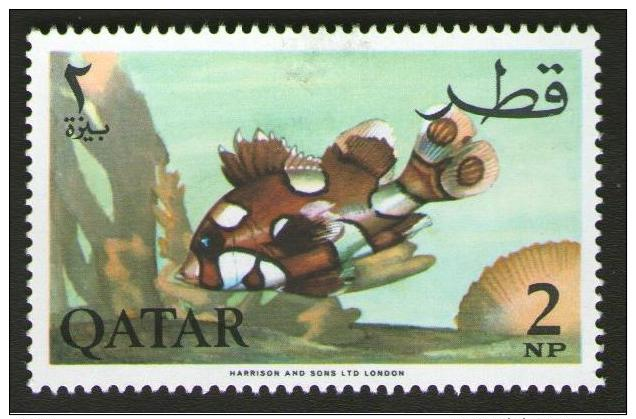 QATAR 1965 - PESCI IN ACQUARIO - Num. Catalogo:  Michel  QA 73A  Nuovo 47x31 Mm - Qatar