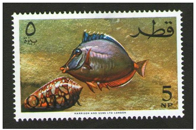 QATAR 1965 - PESCI IN ACQUARIO - Num. Catalogo:  Michel  QA 76A  Nuovo 47x31 Mm - Qatar