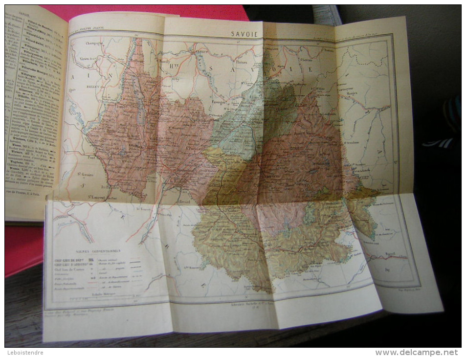 ADOLPHE JOANNE  GEOGRAPHIE DE LA SAVOIE  12 GRAVURES ET UNE CARTE   HACHETTE ET Cie 1896  SEPTIEME EDITIONS - 1801-1900