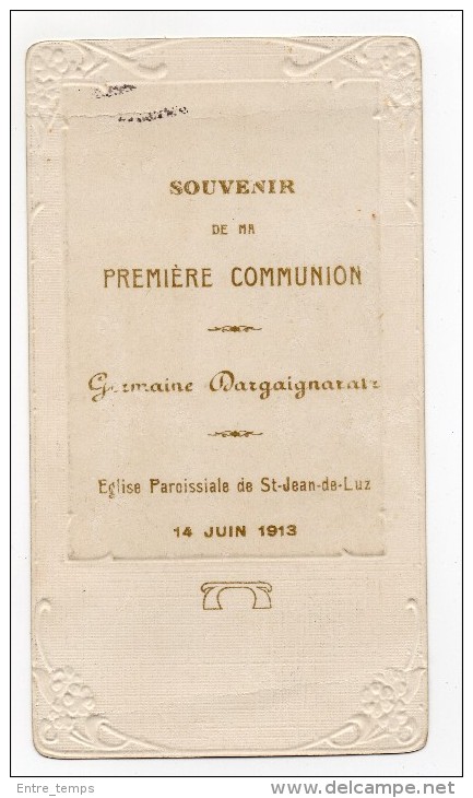 Souvenir Communion Saint Jean De Luz Bouasse - Images Religieuses