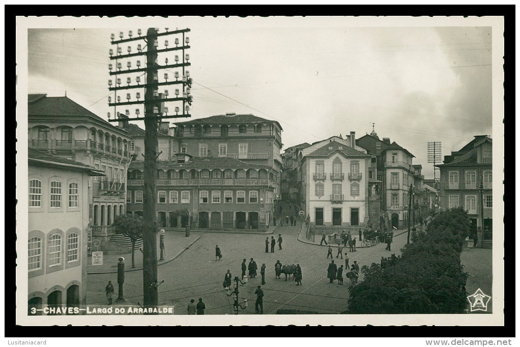 CHAVES - Largo Do Arrabalde ( Ed. Alberto Alves Nº 3) Carte Postale - Vila Real